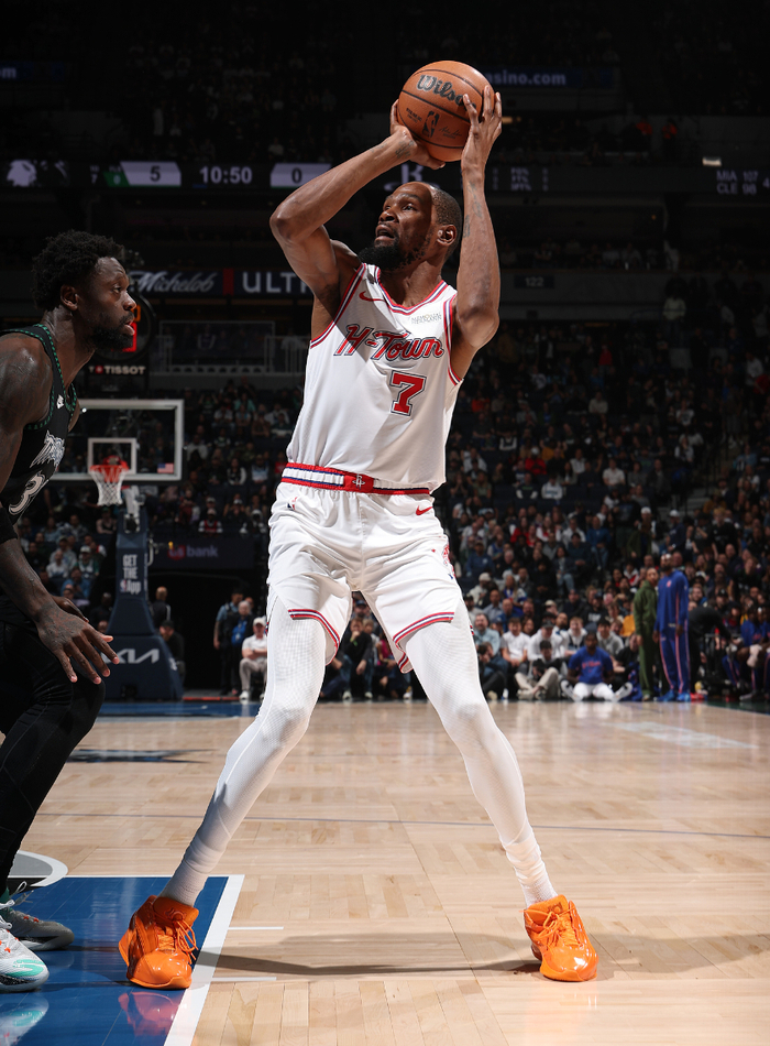 杜兰特里程碑之夜申京封盖绝杀森林狼